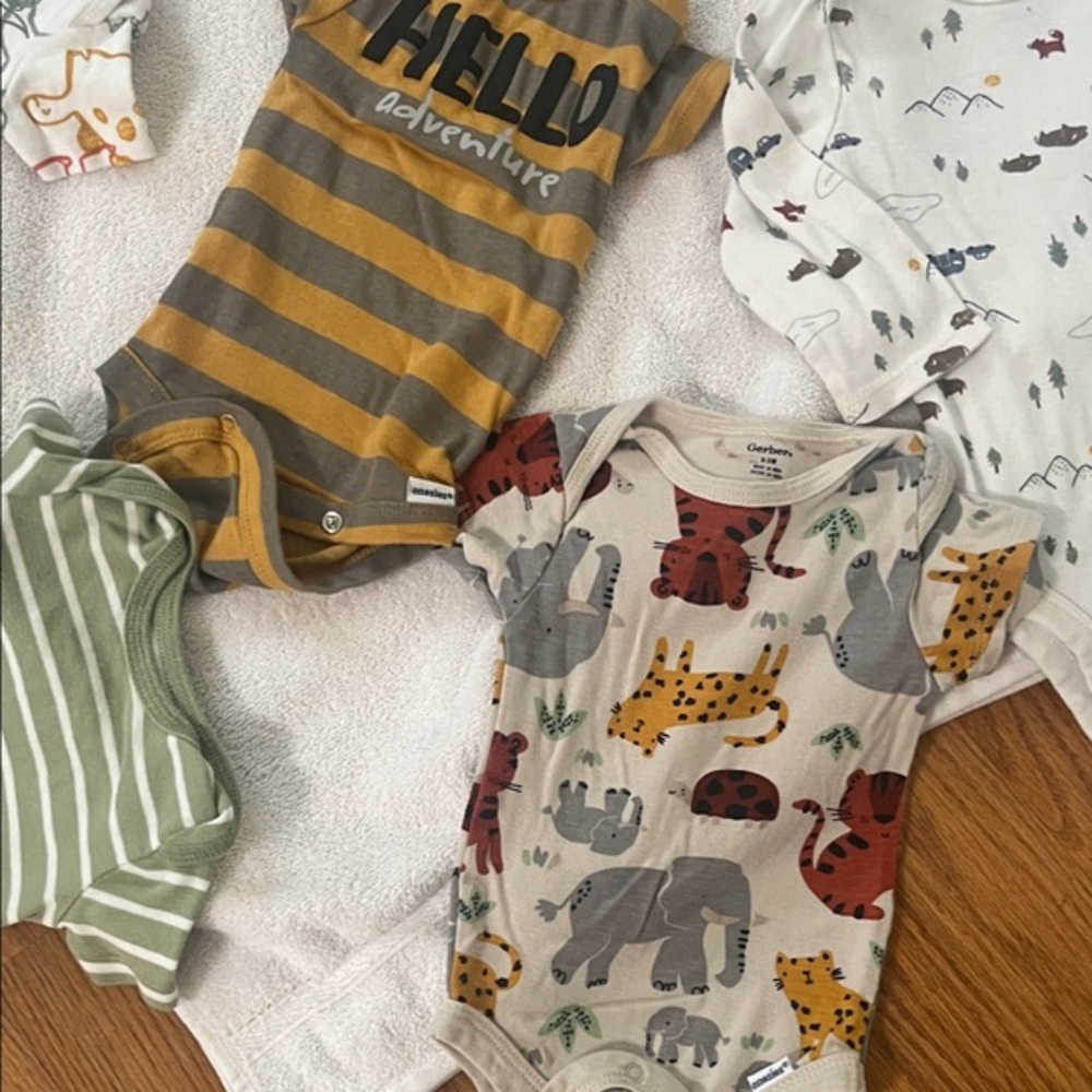Carter's Adventure and Animal Print Bodysuit Set